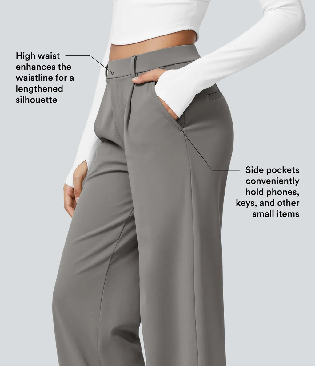 Polished Comfort High Waisted Pants